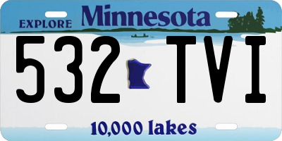 MN license plate 532TVI