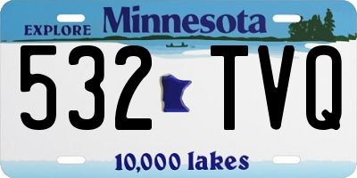 MN license plate 532TVQ