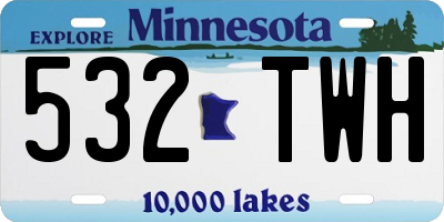 MN license plate 532TWH
