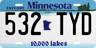 MN license plate 532TYD