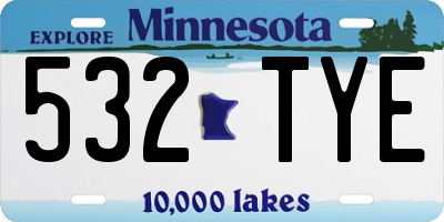 MN license plate 532TYE