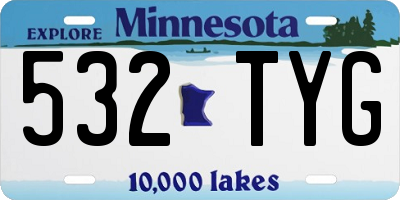 MN license plate 532TYG