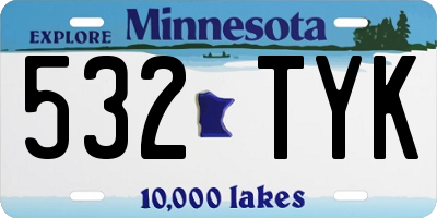 MN license plate 532TYK