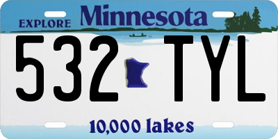 MN license plate 532TYL
