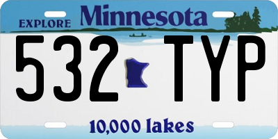 MN license plate 532TYP
