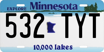 MN license plate 532TYT