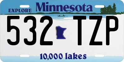 MN license plate 532TZP