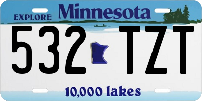 MN license plate 532TZT