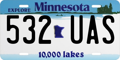 MN license plate 532UAS
