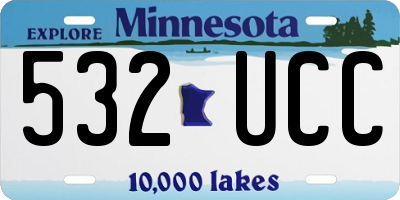 MN license plate 532UCC