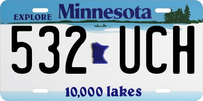 MN license plate 532UCH