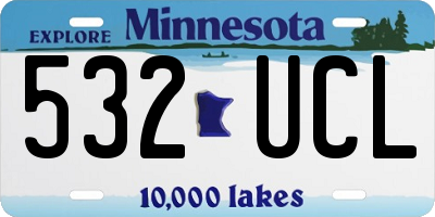 MN license plate 532UCL