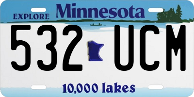 MN license plate 532UCM
