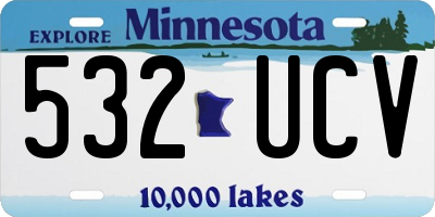 MN license plate 532UCV