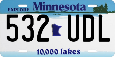 MN license plate 532UDL