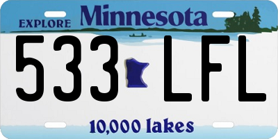 MN license plate 533LFL