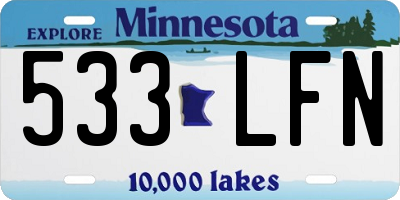 MN license plate 533LFN