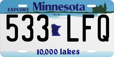 MN license plate 533LFQ