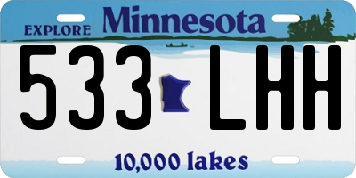 MN license plate 533LHH