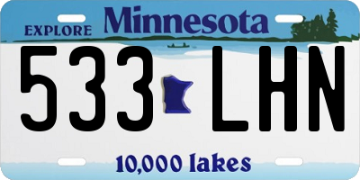 MN license plate 533LHN