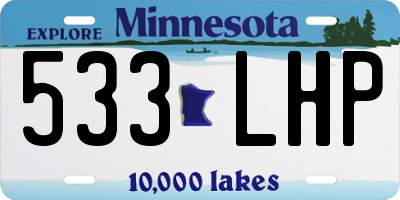 MN license plate 533LHP