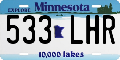 MN license plate 533LHR