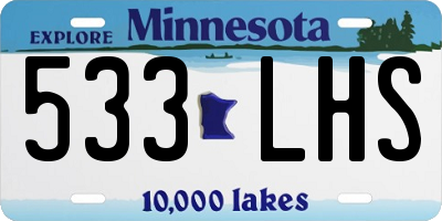 MN license plate 533LHS