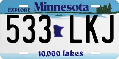 MN license plate 533LKJ