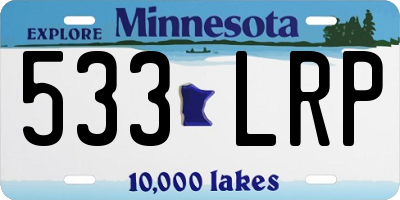 MN license plate 533LRP