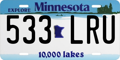 MN license plate 533LRU