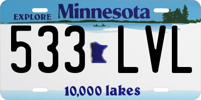 MN license plate 533LVL