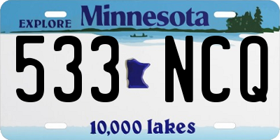 MN license plate 533NCQ