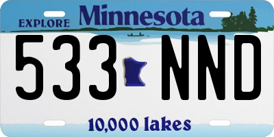 MN license plate 533NND