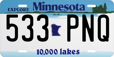 MN license plate 533PNQ