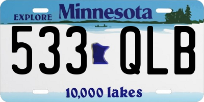MN license plate 533QLB