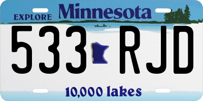 MN license plate 533RJD