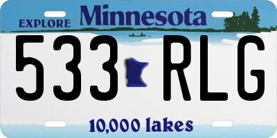 MN license plate 533RLG