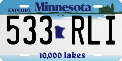 MN license plate 533RLI