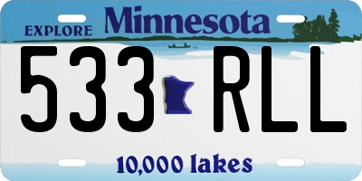 MN license plate 533RLL