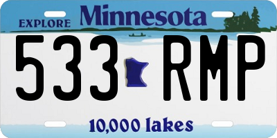 MN license plate 533RMP