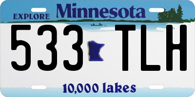 MN license plate 533TLH