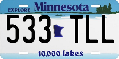 MN license plate 533TLL