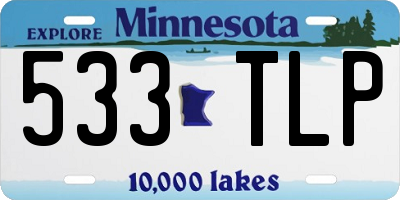 MN license plate 533TLP