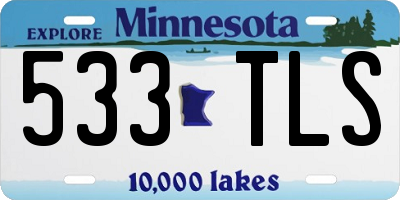 MN license plate 533TLS