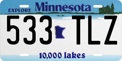 MN license plate 533TLZ