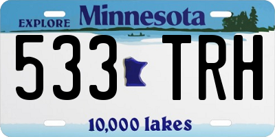 MN license plate 533TRH