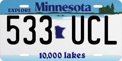 MN license plate 533UCL