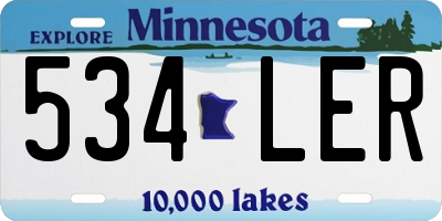 MN license plate 534LER