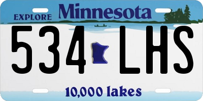 MN license plate 534LHS