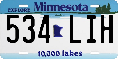 MN license plate 534LIH